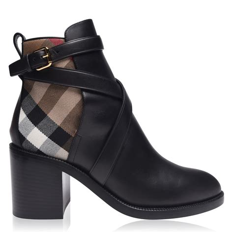 womens burberry booties|burberry boots with clear heels.